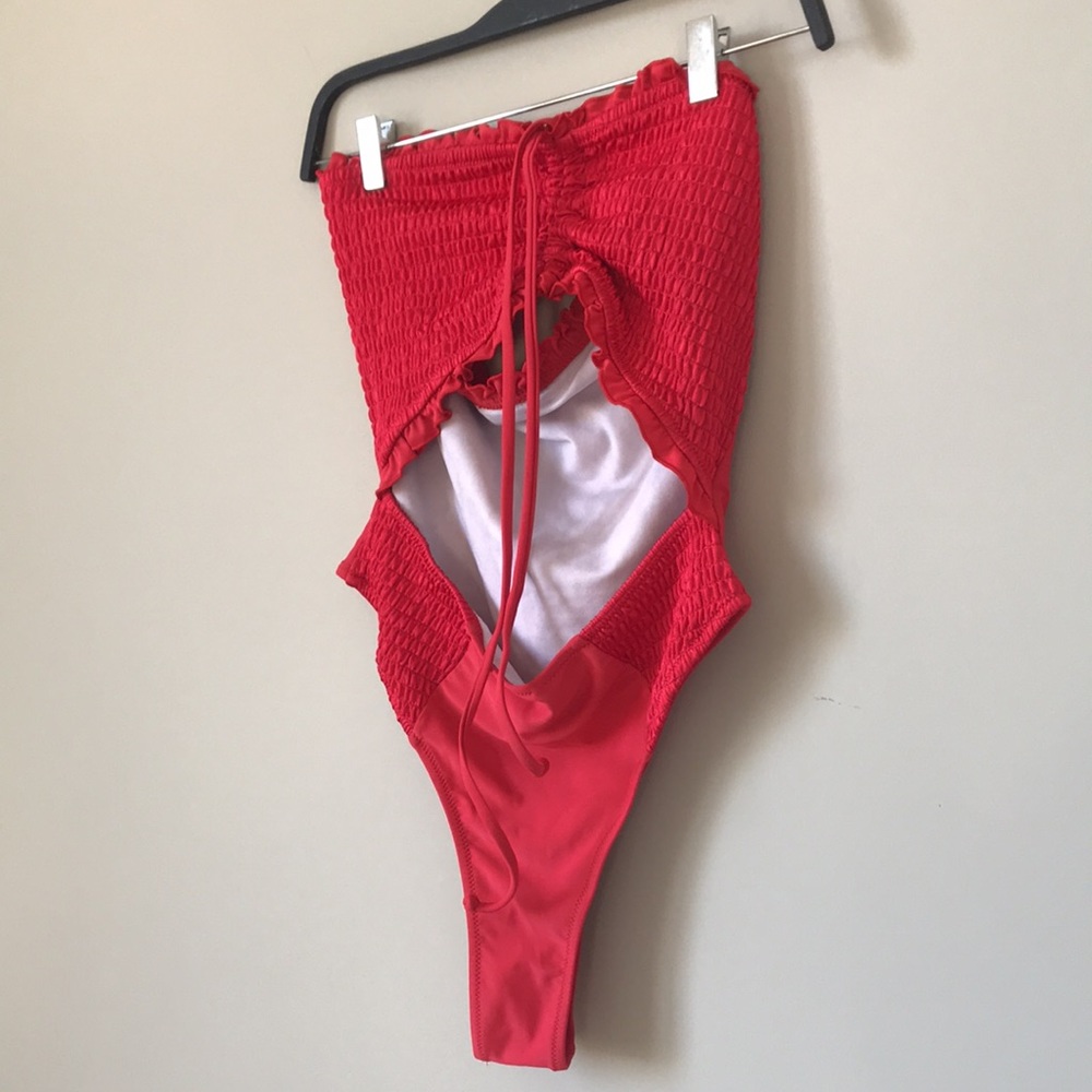 Red bathing Suit - Picture 3 of 4